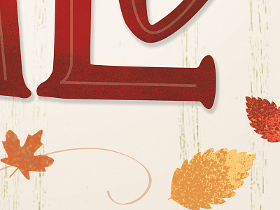 Fall fall illustration lettering