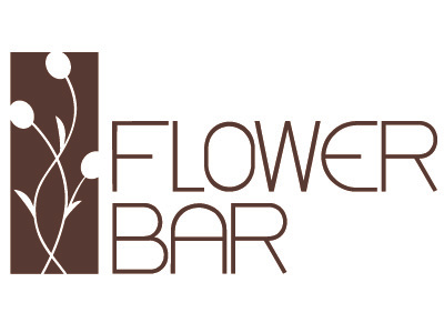 Flowerbar Logo flower logo modern simplicity