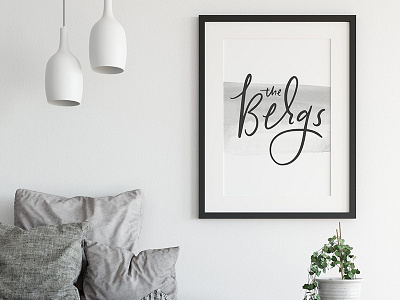 Hand lettered Wall Art