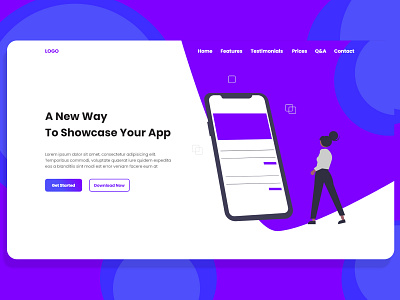 App Showcase Landing Page