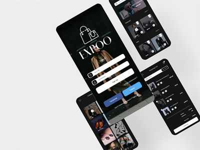 Expoo E-commerce app UI Kit adobe xd app app design branding design illustration ios ui kit logo mobile app mobile app design ui ui kit ux web design website design