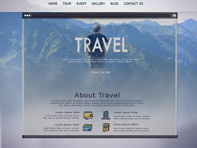 UI & UX Travel Web Design Style