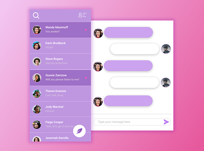 Daily UI: Day 12 of 100 app chat chat app dailyui design figma message ui ux