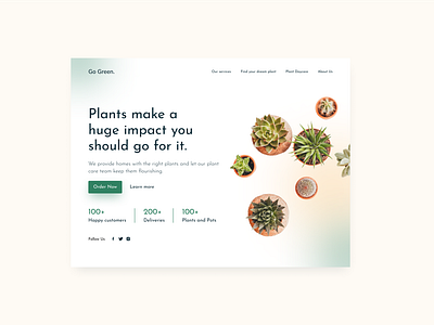 Go Green - Landing Page