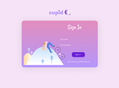 Cupid Aitu design love ui web
