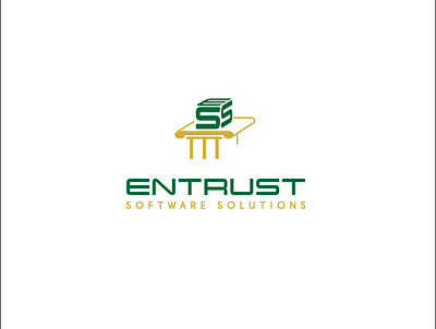 Entrust Software Solutions logo branding design graphic design icon illustration illustrator logo typography vector