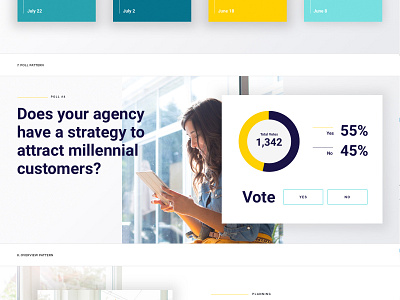 Poll CTA Banner Pattern concept style tile webdesign website