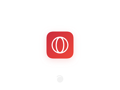 Meridian Icon app icon meridian red shadows typeicon