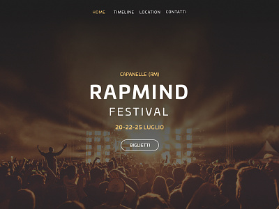 Rap Festival Header design festival music rap ui web