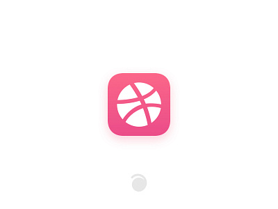 Dribbble Icon dribbble pink redesign typeicon