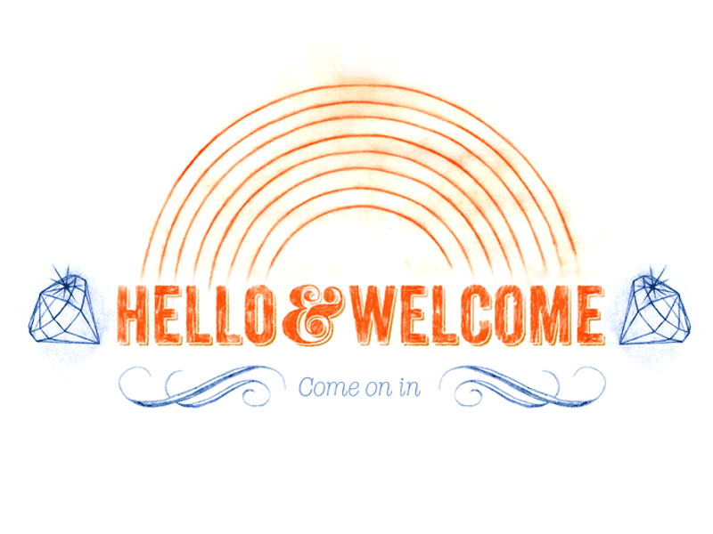 Hello & Welcome animated gif animation design gif graphics samcoxon