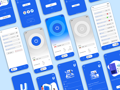 U-VPN | Concept App app concept illustration iran mobile persian ui uiux ux