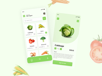 Grocery App appui design figma groceryapp mobileapp popular trending ui uidesign user interface vegetable