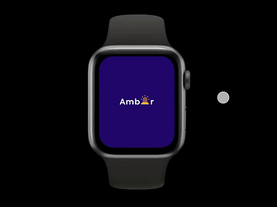 AMBER smartwatch interaction and animation video adobe adobe xd figma interaction interactive design prototype prototypes prototyping security xd