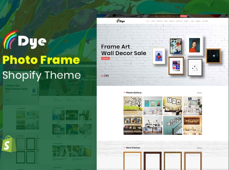 Dye Photo Frame Shopify Theme