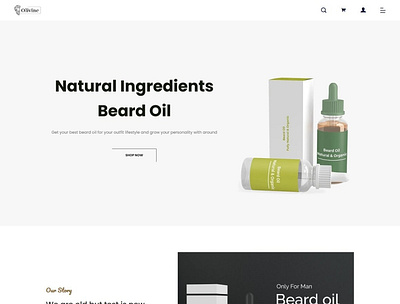 Beard Oil Shopify Theme Olivine 3d animation branding design google font graphic design icon illustration illustrator layout logo motion graphics responsive shopify shopify theme theme typography ui ux vector