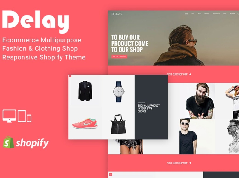 Delay Clothing Shop Shopify Theme