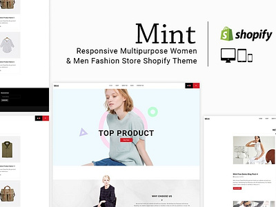 Mint Men Fashion Store Shopify Theme