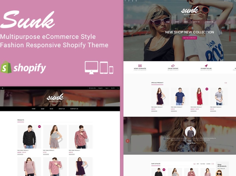 Sunk Fashion Store Shopify Theme