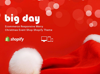 Big day Christmas Shopify Theme 3d animation big day shopify theme branding christmas design graphic design icon illustration illustrator logo motion graphics responsive shopify theme shopify shopify theme theme typography ui ux vector