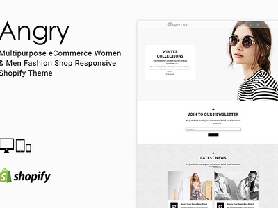 Angry Fashion Shop Shopify Theme