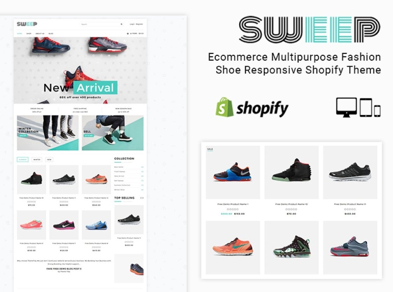 Sweep Fashion Shoe Shopify Theme 3d animation branding design fashion fashion shopify theme graphic design icon illustration illustrator logo motion graphics responsive shopify theme shopify shopify theme theme typography ui ux vector