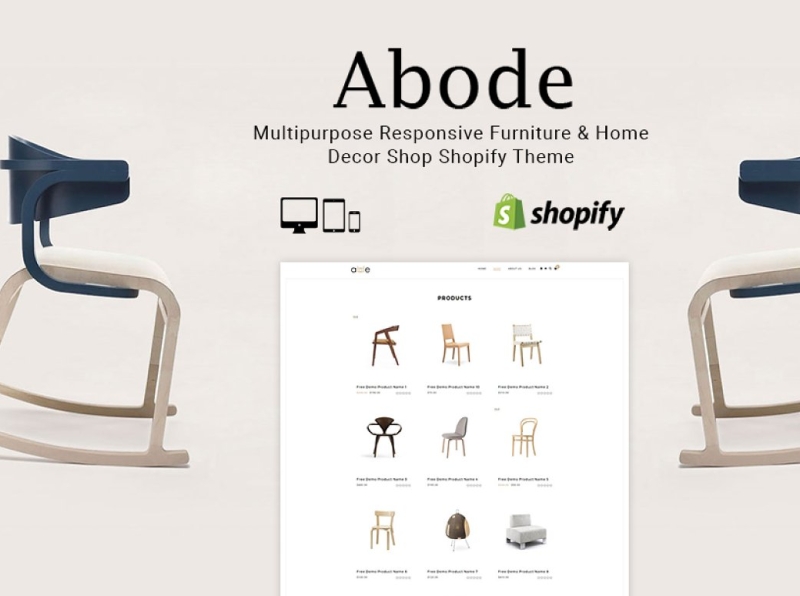 Abode Home Decor Shopify Theme 3d abode home decor animation branding design graphic design icon illustration illustrator logo motion graphics responsive responsive shopify theme shopify shopify theme theme typography ui ux vector