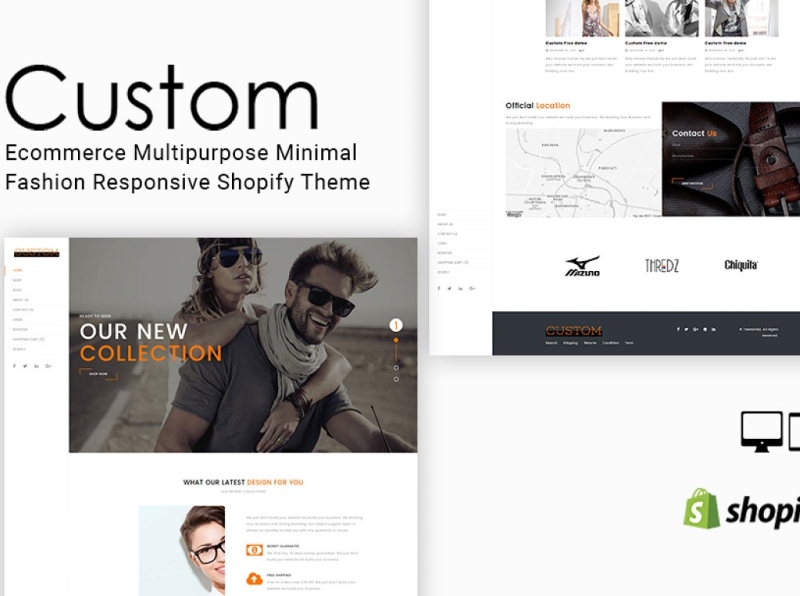 Custom Fashion Shopify Theme 3d animation branding design fashion fashion theme graphic design icon illustration illustrator logo motion graphics responsive shopify shopify theme theme typography ui ux vector