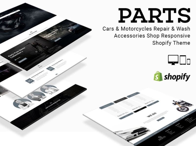 Parts Cars Motorcycle Shopify Theme 3d animation branding design games theme graphic design icon illustration illustrator logo motion graphics parts shopify theme responsive responsive shopify theme shopify theme typography ui ux vector