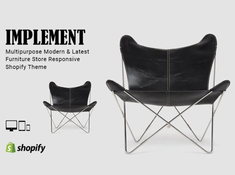 Implements Furniture Shopify Theme 3d animation branding design fashion shopify theme graphic design icon illustration illustrator light shopify theme logo motion graphics responsive shopify shopify theme theme typography ui ux vector