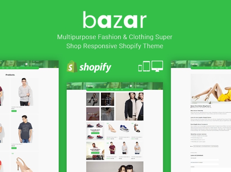 Bazar Fashion Clothing Shopify Theme 3d animation branding design fashion graphic design icon illustration illustrator logo motion graphics responsive layout responsive shopify theme shopify shopify theme theme typography ui ux vector