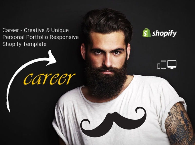 Career Portfolio Shopify Theme 3d animation branding career shopify theme design graphic design icon illustration illustrator logo motion graphics responsive responsive shopify theme shopify shopify theme theme typography ui ux vector