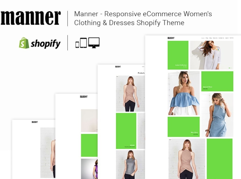 Manner Fashion Dresses Shopify Theme 3d animation branding design fashion shopify theme graphic design icon illustration illustrator logo motion graphics responsive responsive shopify theme shopify shopify theme theme typography ui ux vector