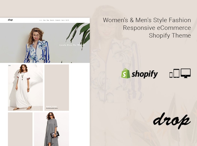 Drop Style Fashion Shopify Theme 3d animation branding design fashion fashion shopify theme graphic design icon illustration illustrator logo motion graphics responsive shopify theme shopify shopify theme theme typography ui ux vector