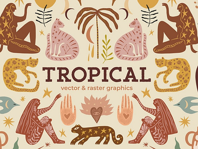 Tropical Bundle Clip art Collection