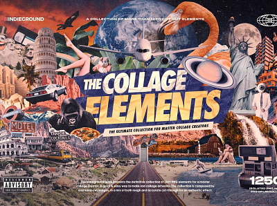 Collage Elements Creator Kit 3d animation branding design graphic design icon illustration illustrator logo motion graphics typography ui ux vector