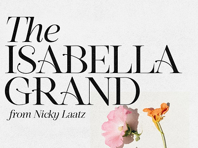 Isabella Grand Typeface