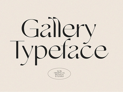 Gallery Modern Font