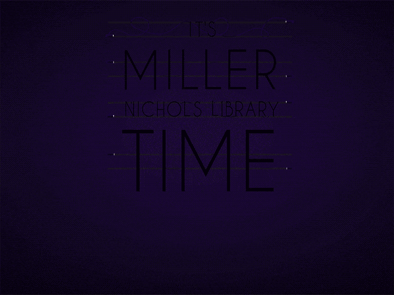 It's Miller (Nichols Library) Time. after effects animation branding illustration marketing