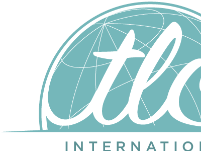 tlc international logo blue church logo retro sketch teal