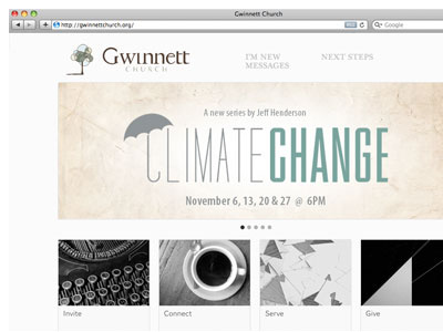 Climate Change Banner Ad brand church design logo retro web design