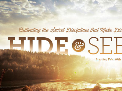 Hide & Seek ampersand design fonts promotion retro