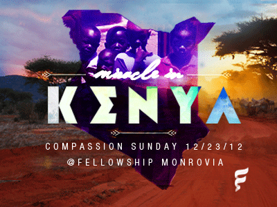 Kenya - Compassion Sunday Service @ Fellowship Monrovia branding church color kenya logo outreach