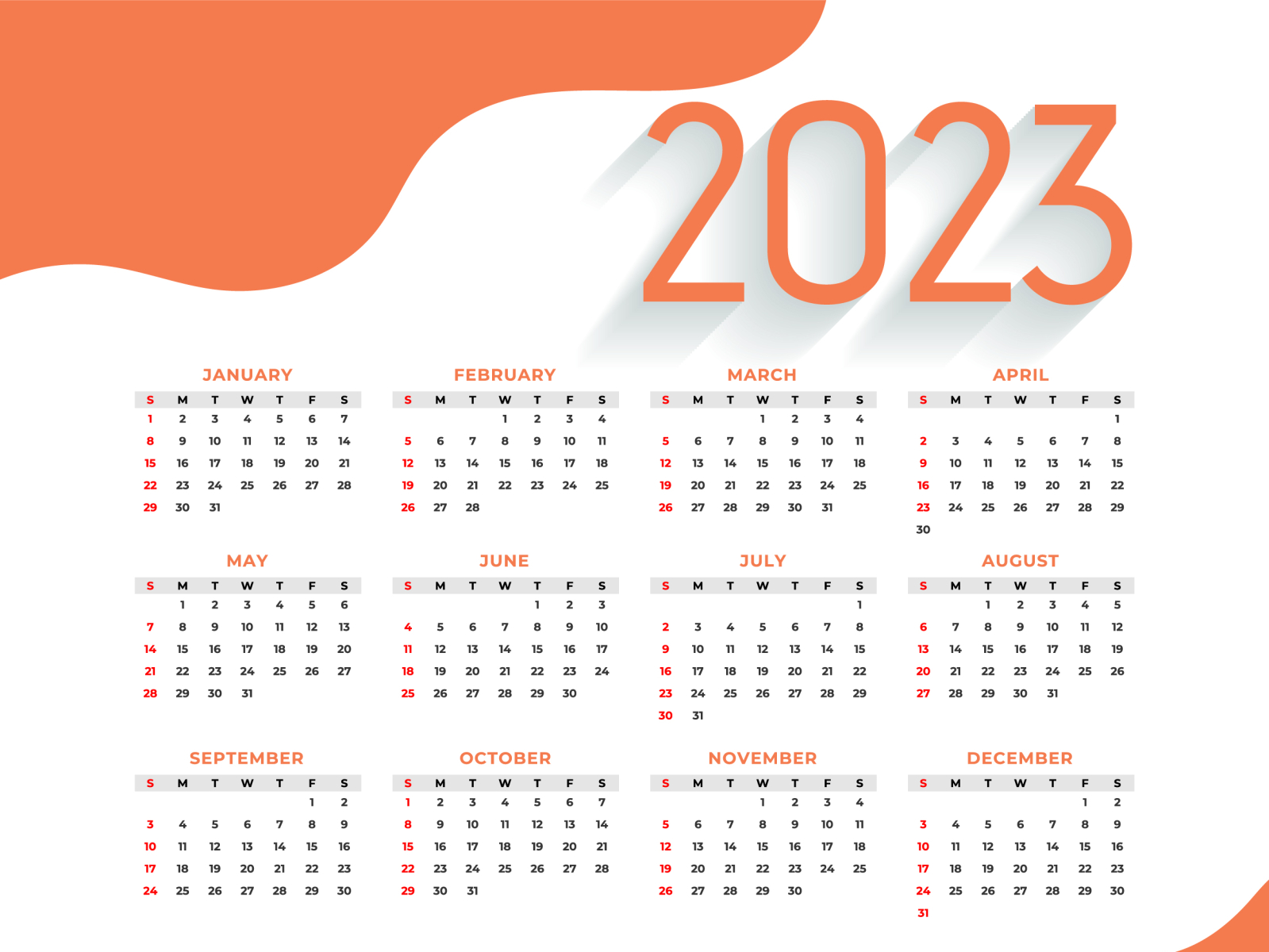 Calendar 2023 by Sifat Ahmed on Dribbble