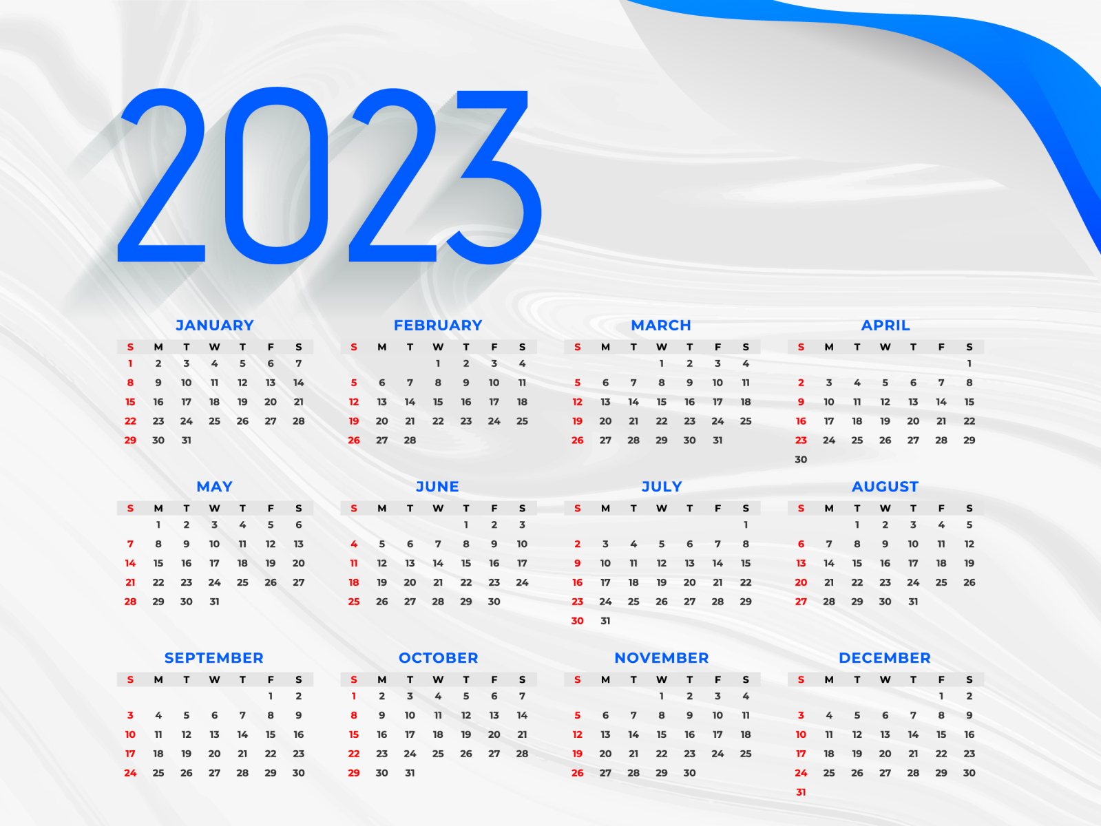 Calendar 2023 by Sifat Ahmed on Dribbble