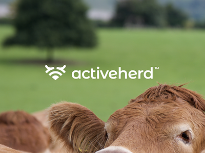 ActiveHerd branding icon livestock logo symbol tracking