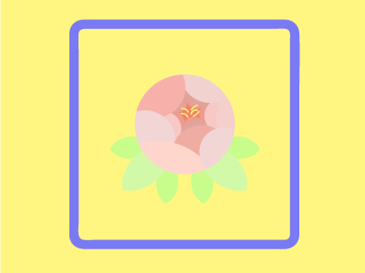 Peony flower icon peony