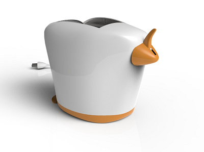 Bird Toaster 3d design keyshot product design rendering rhino 3d