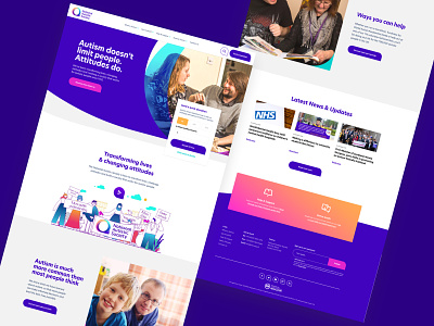 Charity Homepage Concept agency autism charity concept design homepage marketing responsive ui ux web