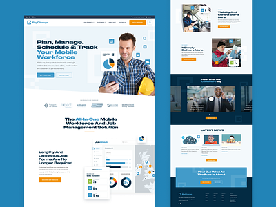 Delivery Company Homepage Concept agency design homepage icons leeds marketing responsive ui ux web